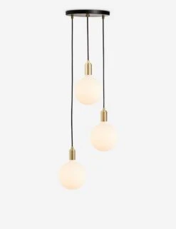 Triple Pendant Light With Sphere IV By Tala -KIRA Lighting Shop CP BLK SET TRI BP 01 3
