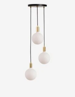 Triple Pendant Light With Sphere IV By Tala -KIRA Lighting Shop CP BLK SET TRI BP 01 4
