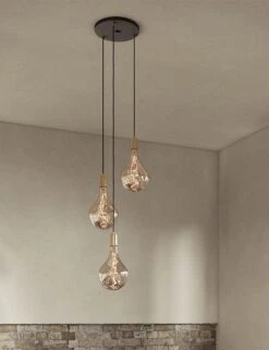 Triple Pendant Light With Voronoi II By Tala -KIRA Lighting Shop CP BLK SET TRI BP 02 9