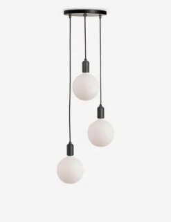 Triple Pendant Light With Sphere IV By Tala -KIRA Lighting Shop CP BLK SET TRI GP 01 4