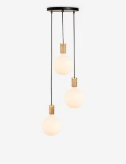 Triple Pendant Light With Sphere IV By Tala -KIRA Lighting Shop CP BLK SET TRI OP 01 3