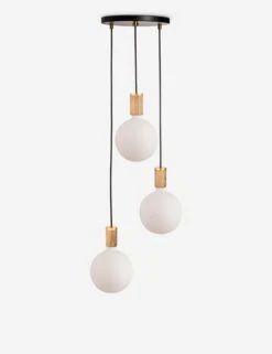 Triple Pendant Light With Sphere IV By Tala -KIRA Lighting Shop CP BLK SET TRI OP 01 4
