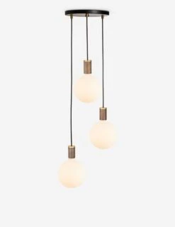 Triple Pendant Light With Sphere IV By Tala -KIRA Lighting Shop CP BLK SET TRI WP 01 3 2
