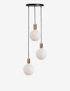 Triple Pendant Light With Sphere IV By Tala -KIRA Lighting Shop CP BLK SET TRI WP 01 4