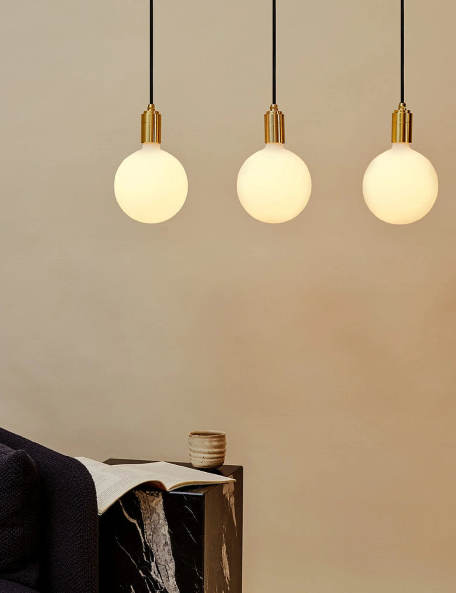 Triple Linear Pendant Light With Sphere IV By Tala 2 Triple Linear Pendant Light With Sphere IV By Tala - Image 2