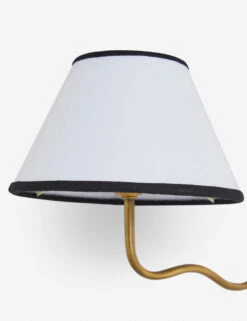 Magdalene Double Sconce -KIRA Lighting Shop MagdaleneDoubleSconceBrass BlackRimShade 12728