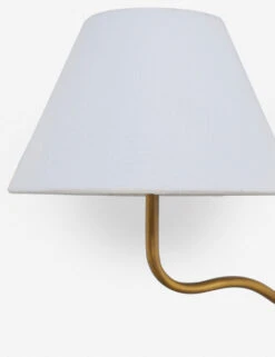 Magdalene Double Sconce -KIRA Lighting Shop MagdaleneDoubleSconceBrass WhiteShade 0020