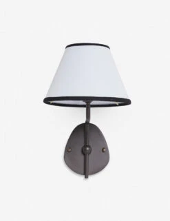 Magdalene Single Sconce -KIRA Lighting Shop MagdaleneSconceBronze BlackRimShade 0021