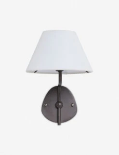 Magdalene Single Sconce -KIRA Lighting Shop MagdaleneSconceBronze WhiteShade 12747