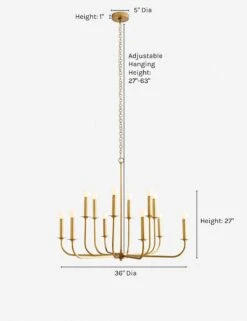 Breck Chandelier By Arteriors -KIRA Lighting Shop arteriors breck chandelier antique brass