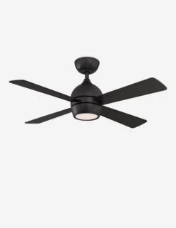 Indi Ceiling Fan + Light -KIRA Lighting Shop fp7644bl