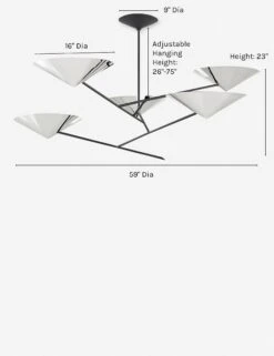 Nari Chandelier -KIRA Lighting Shop nari 5 light chandelier polished nickel