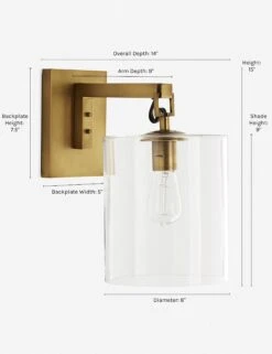 Parrish Sconce By Arteriors -KIRA Lighting Shop reveka sconce gold 2 1564991625 2